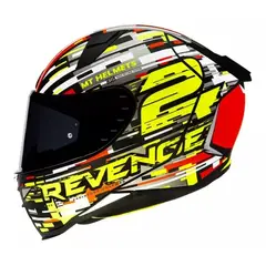 GENERICO - Casco De Moto Revenge 2 Baye A5 Rojo Brillo XXL
