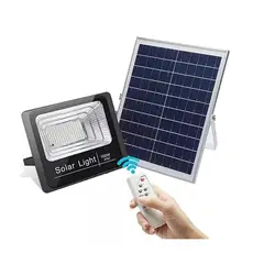 GENERICO - Lampara Foco Solar 120 Led 100w + Panel Solar Control Remoto