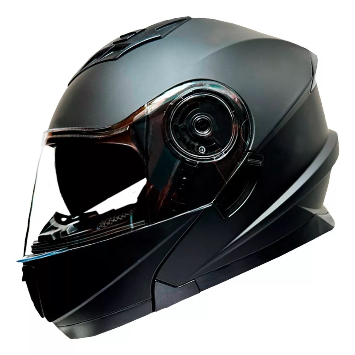 GENERICO - Casco Abatible Negro Matte Certificado Dot XL