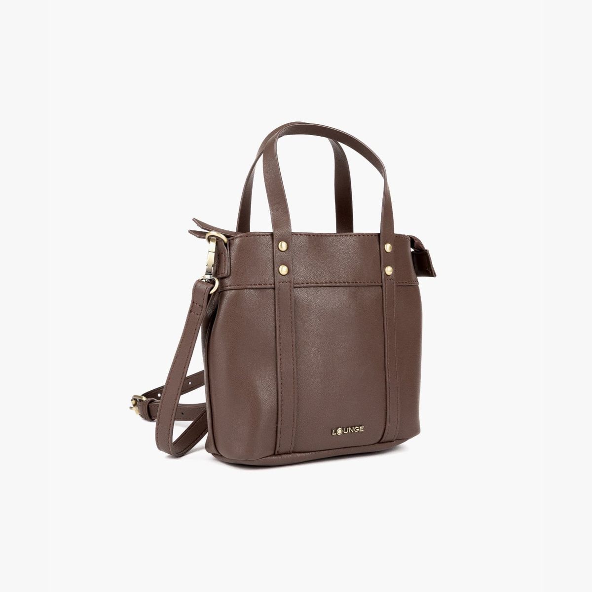 LOUNGE - Cartera Bandolera Mujer Strap Corto Café