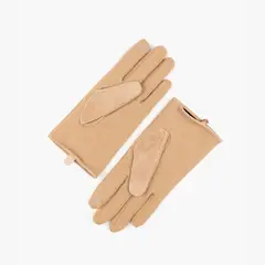 LOUNGE - Guantes Mujer Gamuza Y Lana SM Beige