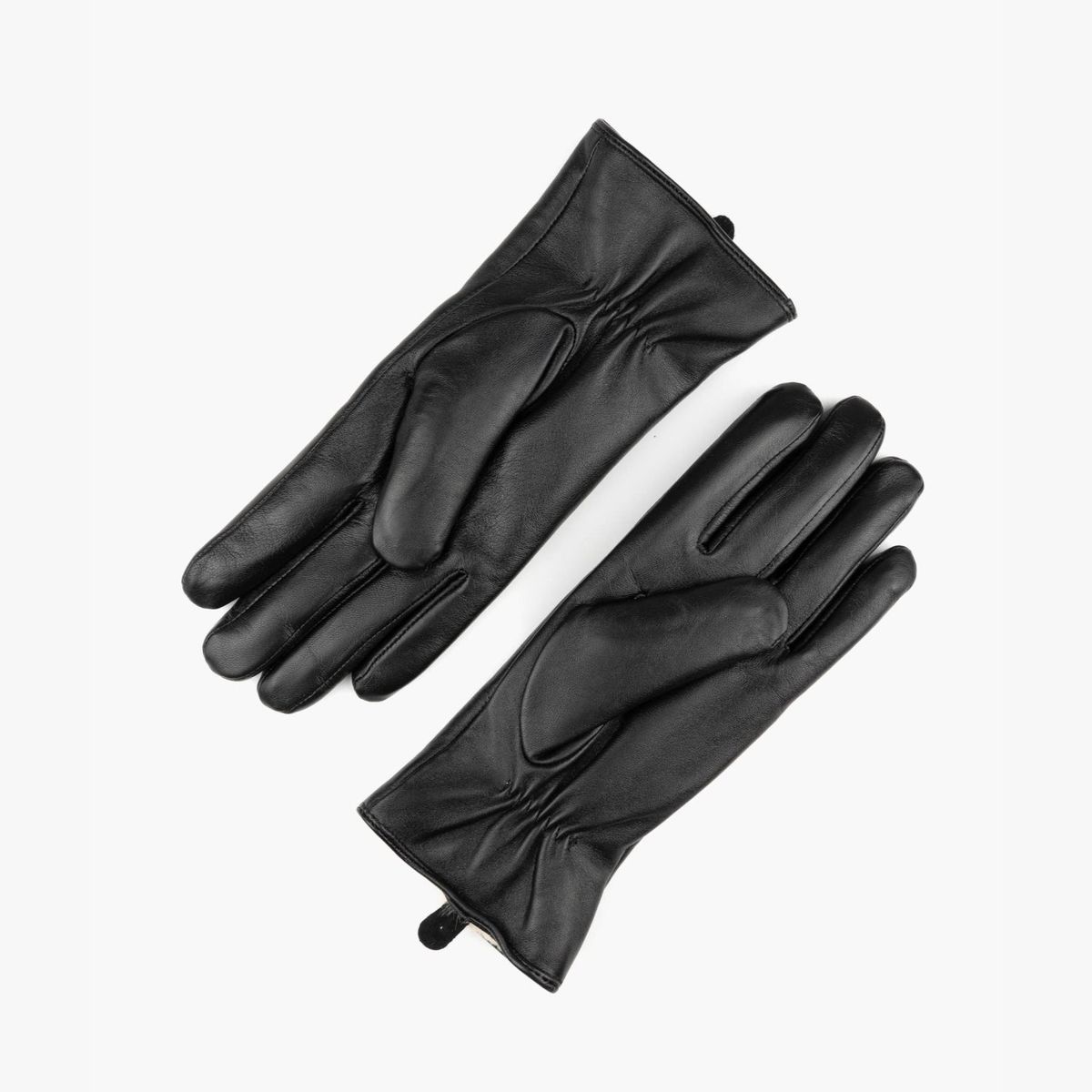 LOUNGE - Guantes Mujer Cuero Extra Suave SM Negro