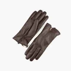 LOUNGE - Guantes Mujer Cuero Extra Suave ML Café