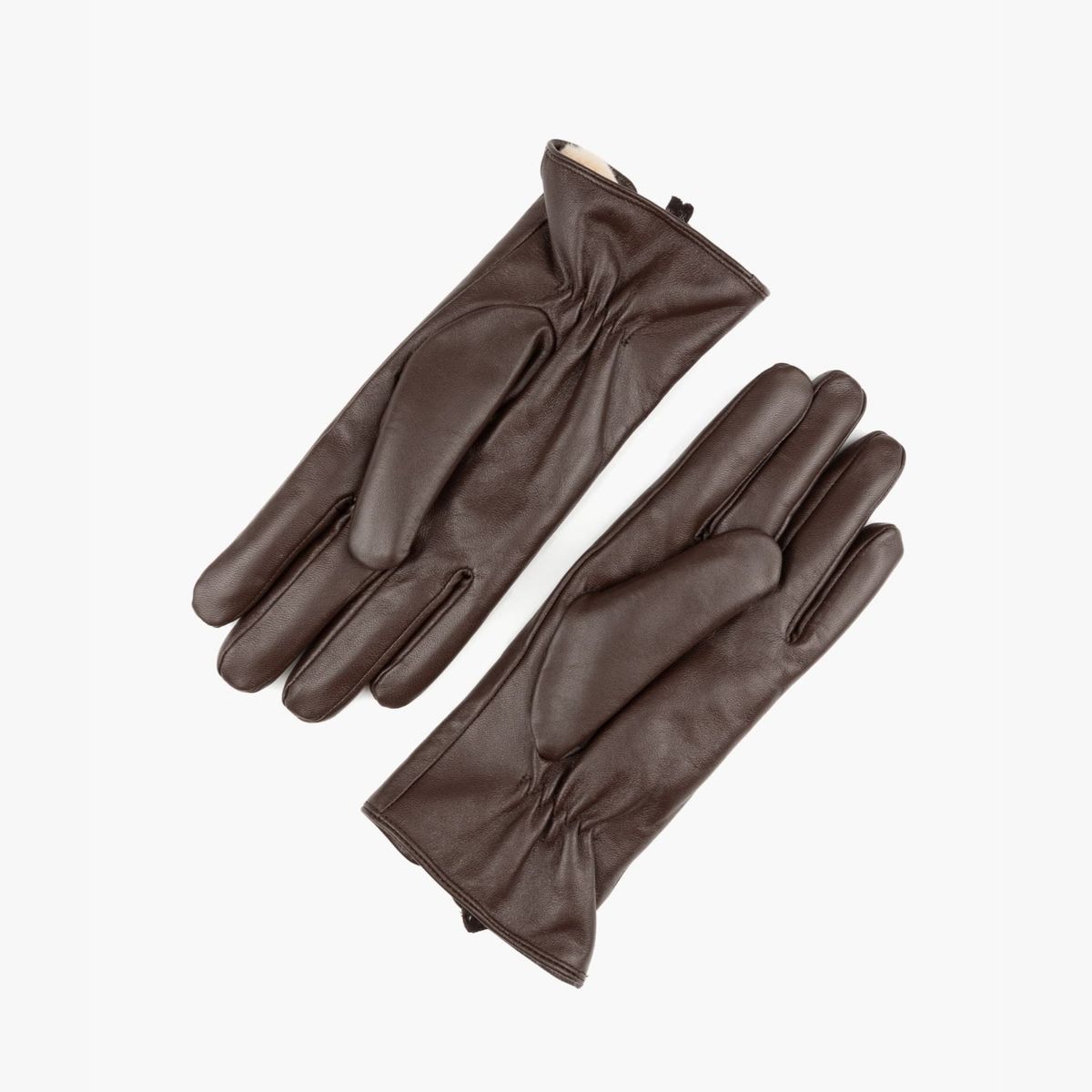 LOUNGE - Guantes Mujer Cuero Extra Suave ML Café