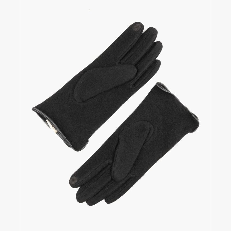LOUNGE - Guantes Mujer Lana SM Negro