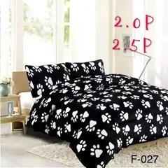 GENERICO - Cobertor Cubrecama de Invierno Plush con chiporro 1,5 plazas patitas