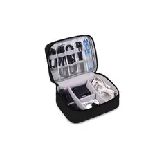 GENERICO - Bolso Organizador De Cables Usb Accesorios Viajero Negro
