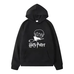 ROLY - Poleron Negro Harry Potter Algodón