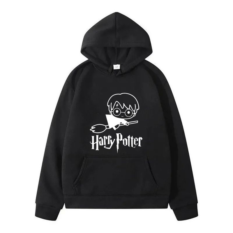 ROLY - Poleron Negro Harry Potter Algodón