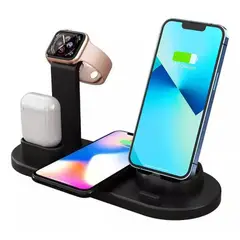 GENERICO - Estacion De Carga Inalambrica Para iPhone Airpod Smartwatch