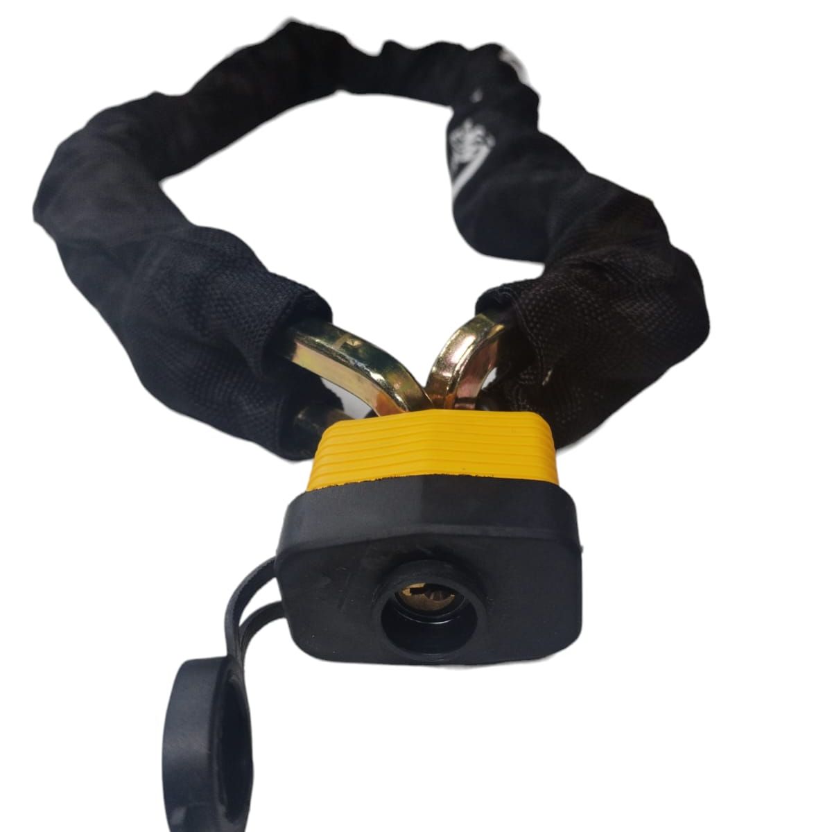 GENERICO - Cadena + Candado + Traba Pedal Antinapoleon Seguridad