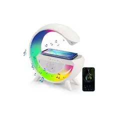 GENERICO - Parlante RGB Cargador Inalámbrico G 4 en 1 Rainbow Light