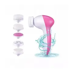 GENERICO - Limpiador Facial Masajeador Rostro Y Exfoliante 5 En 1 Rosado
