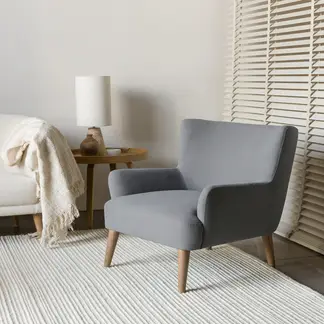 AMOBLE - Poltrona Carmina Gris Amoblé