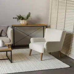AMOBLE - Poltrona Carmina Beige Amoblé