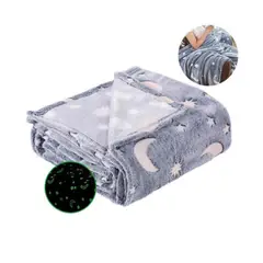 GENERICO - Manta Mágica Brilla En Oscuridad Manta Infantil 170x100mtsColor Gris