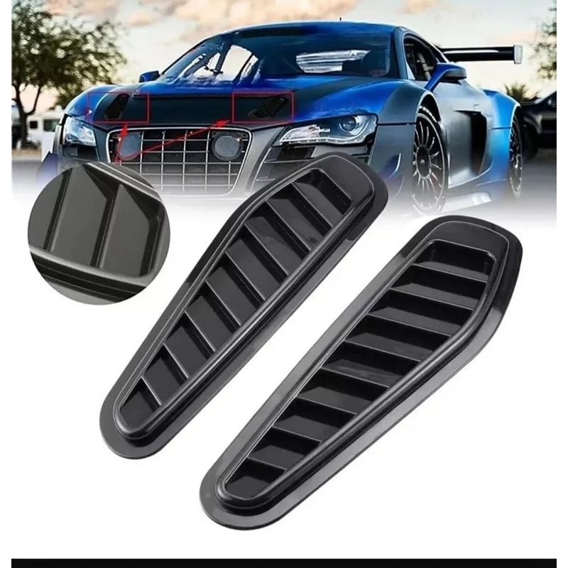 GENERICO - X2 Toma De Aire Capot Adhesiva Auto Tuning Universales