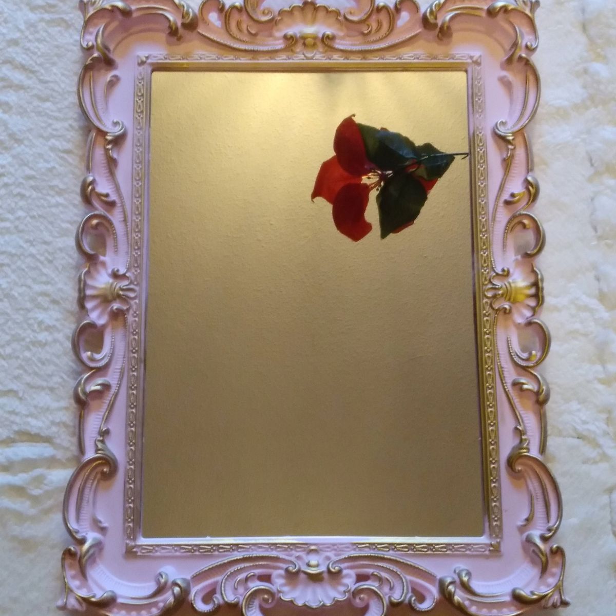 GENERICO - Pack 2 Bandeja Espejo Rectangular Deco Candy Bar - Rosado Envejecido