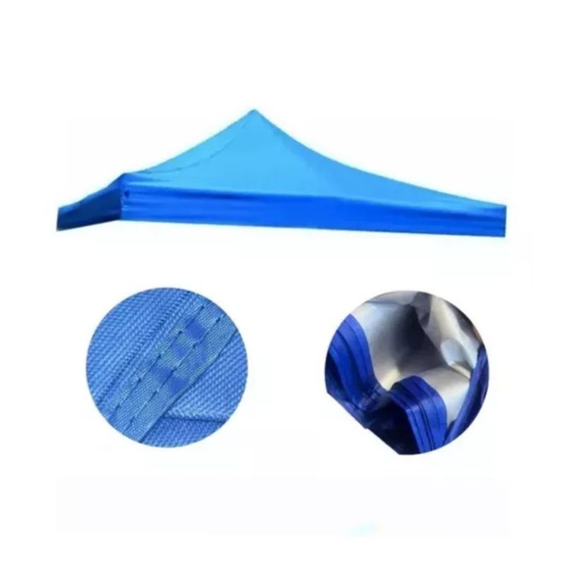 GENERICO - Carpa Lona Repuesto Toldo 3x3 Impermeable Filtro Uv Azul