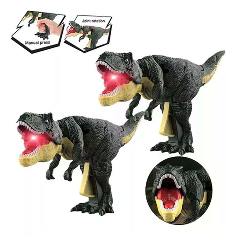 GENERICO - Dinosaurio Zaza Juguete T-rex Movimiento Luz Sonidos Tiktok