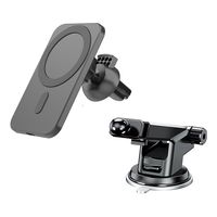 Cargador Para iPhone Auto Inalámbrico Carga Rapida - Negro