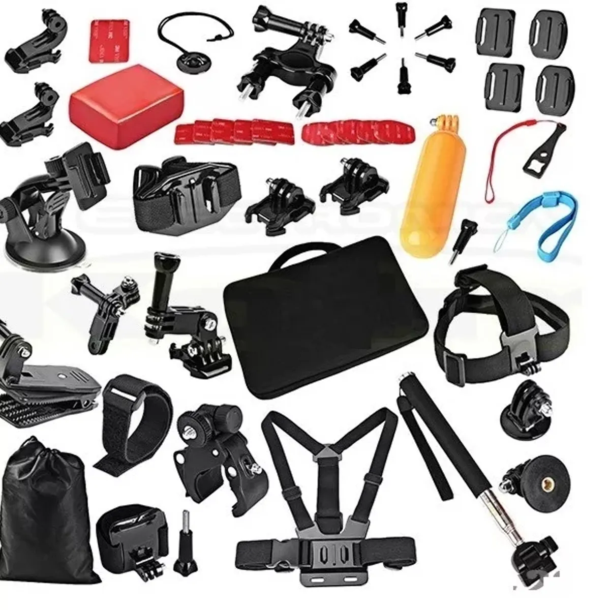 GENERICO - Kit Maleta Bolso + 49 Accesorios Gopro Y Camaras Deportivas