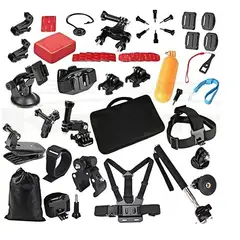 GENERICO - Kit Maleta Bolso + 49 Accesorios Gopro Y Camaras Deportivas