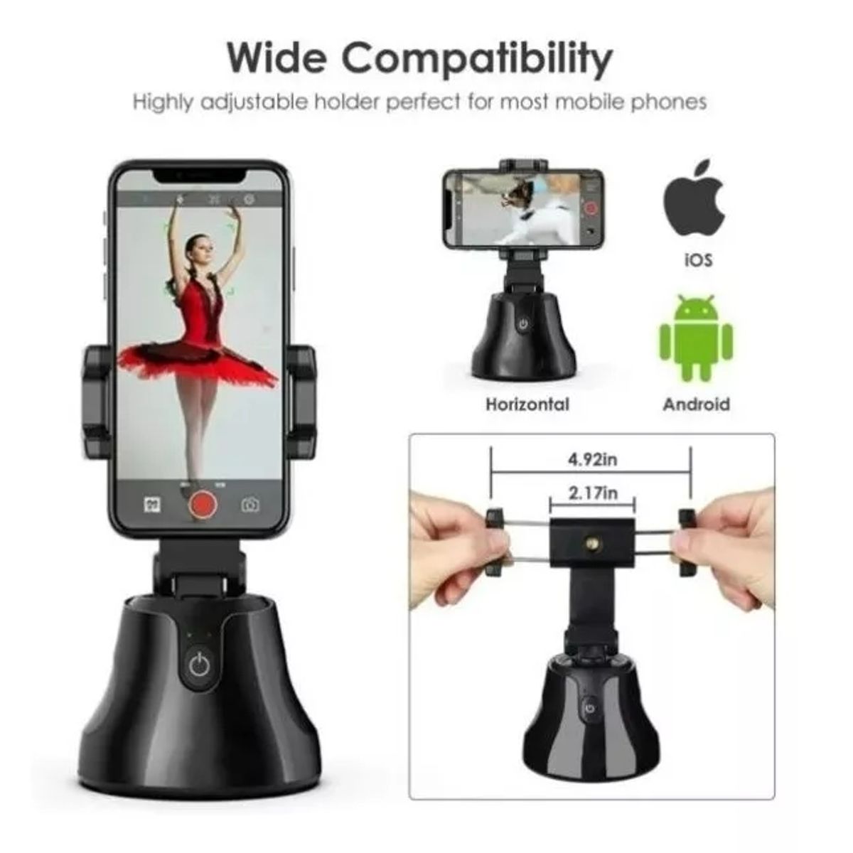 GENERICO - Soporte Celular Selfie Y Seguimiento Automatico 360° Tik Tok