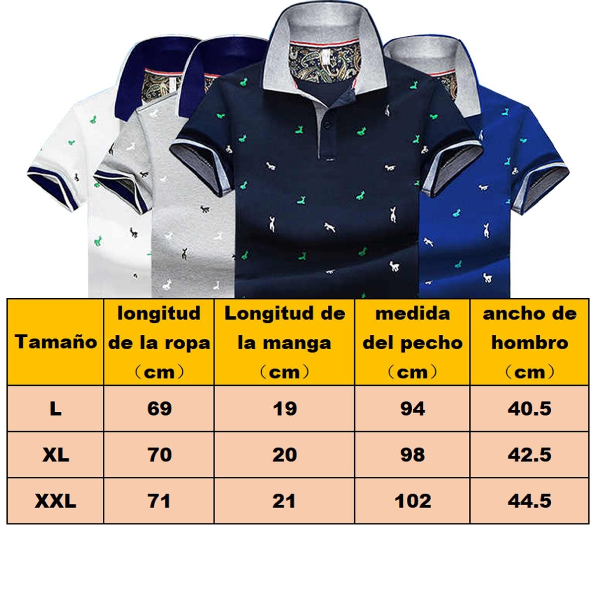 EDWINAYY - Polera Manga Corta Algodón Premium Textura Suave Hombre