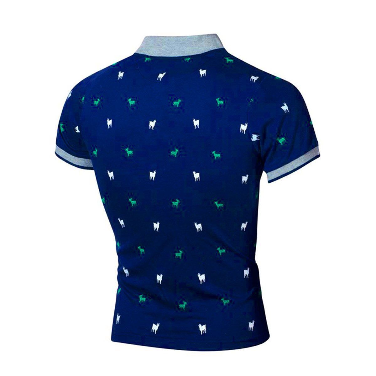 EDWINAYY - Polera Manga Corta Algodón Premium Textura Suave Hombre