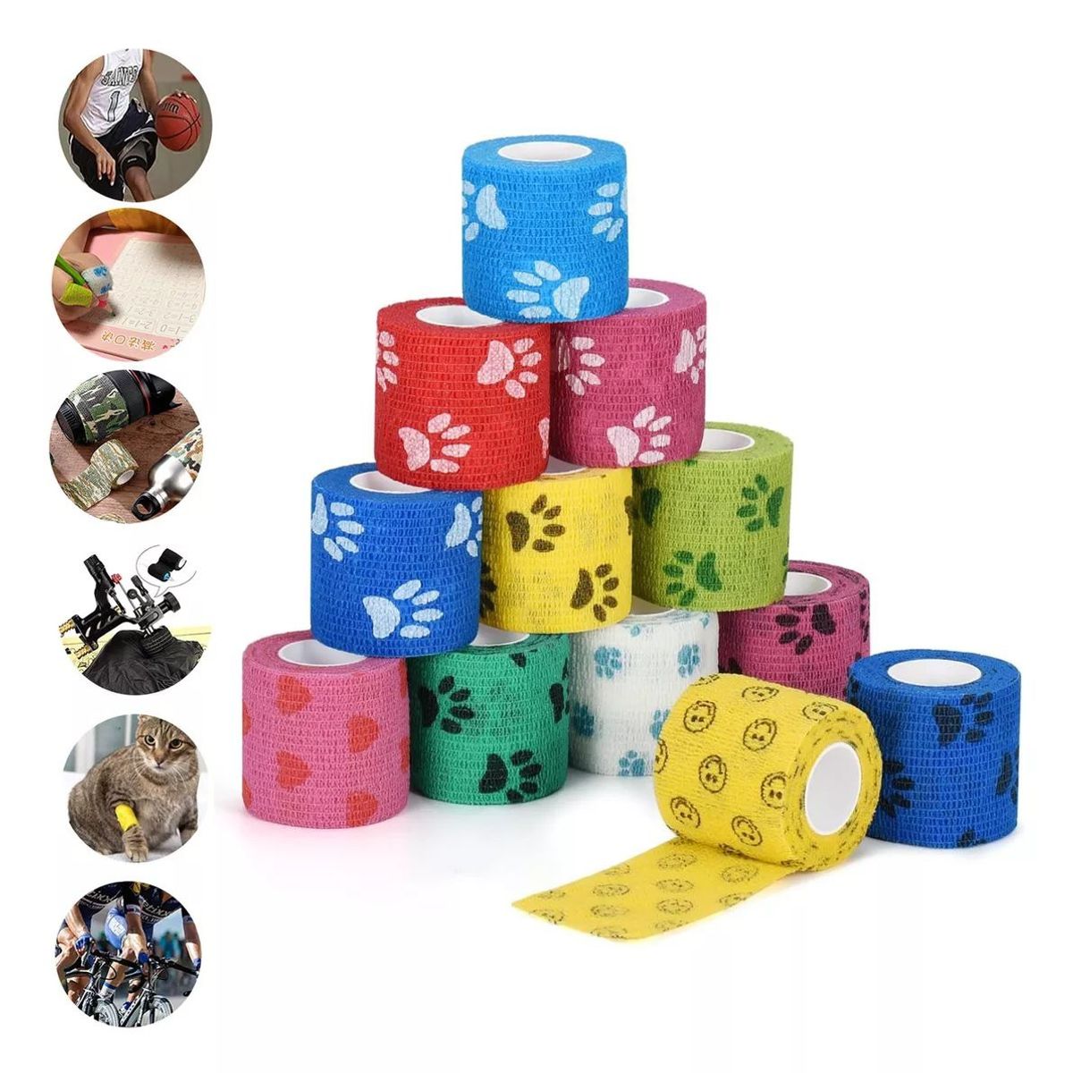 KUANGYE - Venda Autoadherente No-tejidas 5cmx4.5m Caja 12 Unidades