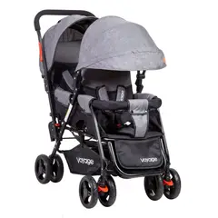 VOYAGE - Coche Duo Hermano Mayor y Menor Twinity Grey