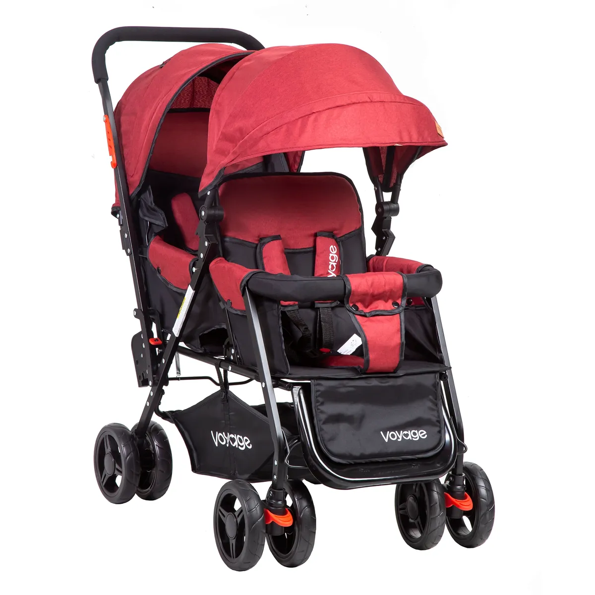 VOYAGE - Coche Duo Hermano Mayor y Menor Twinity Red