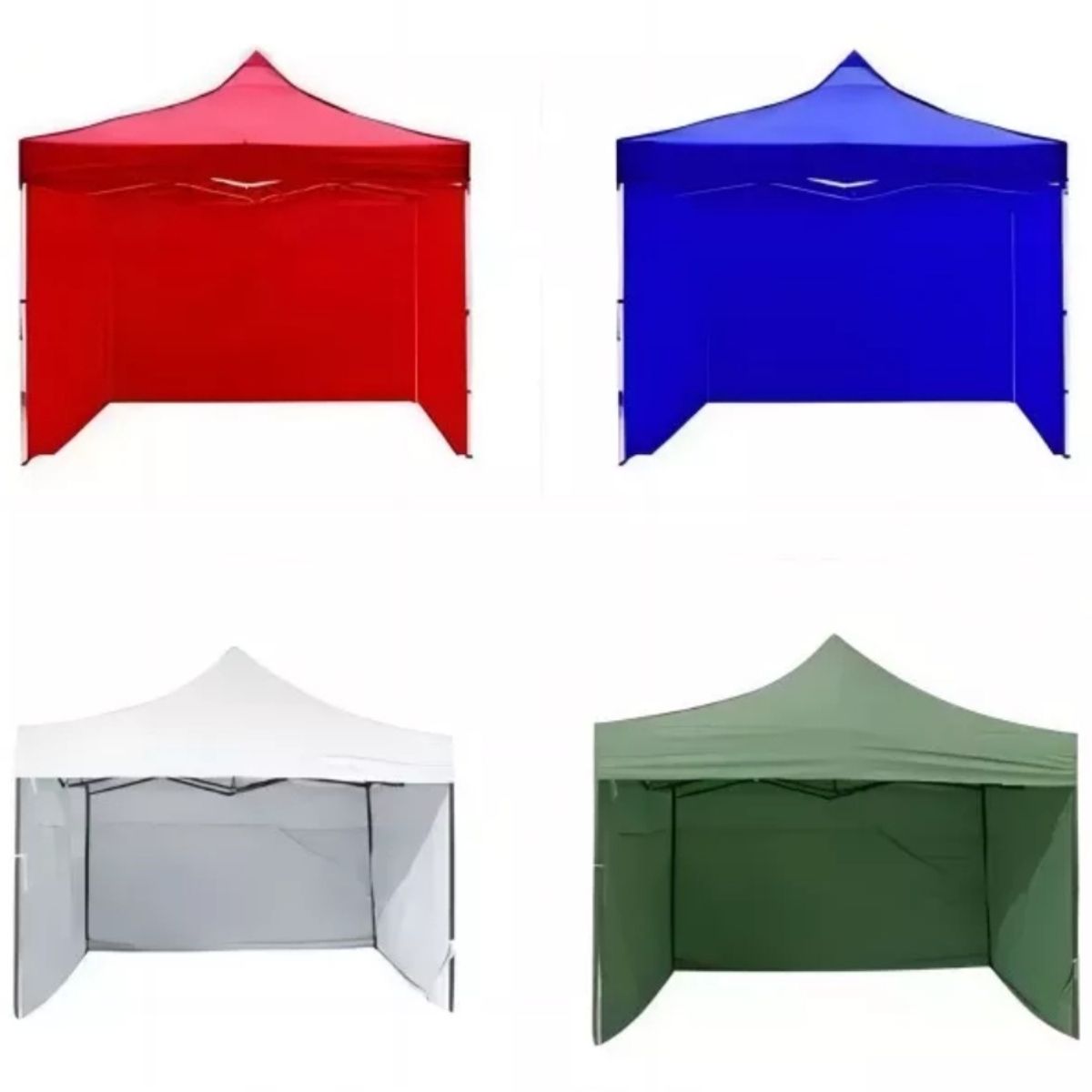 GENERICO - Lona Repuesto Pared Lateral Toldo Plegable 3x3x3 Mts