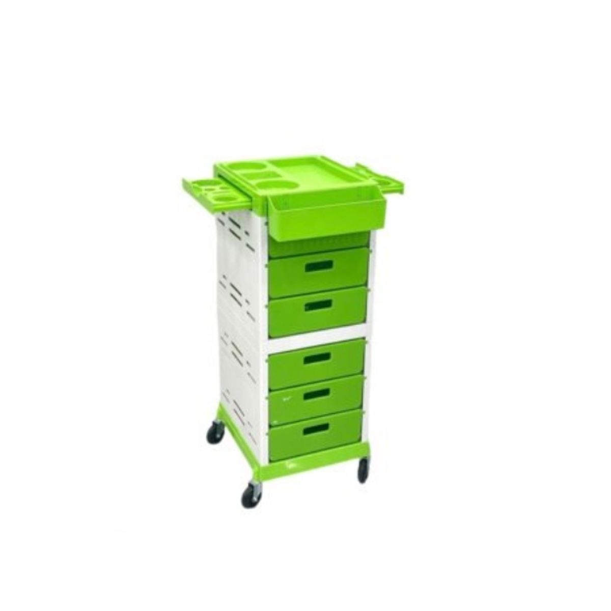 GENERICO - Carro Ayudante Profesional Peluqueria Verde y Blanco