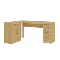 HOGA - Escritorio Tek Esquinero Marrón Claro