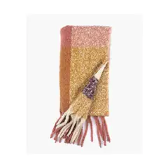 LOUNGE - Bufanda Mujer Cuadros Colores Rosado