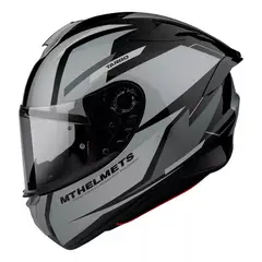 GENERICO - Casco De Moto Targo Pro Sound A2 Gris Brillo L