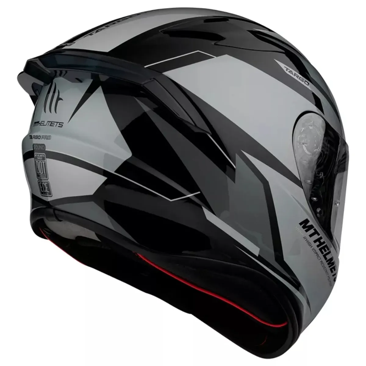 GENERICO - Casco De Moto  Targo Pro Sound A2 Gris Brillo L