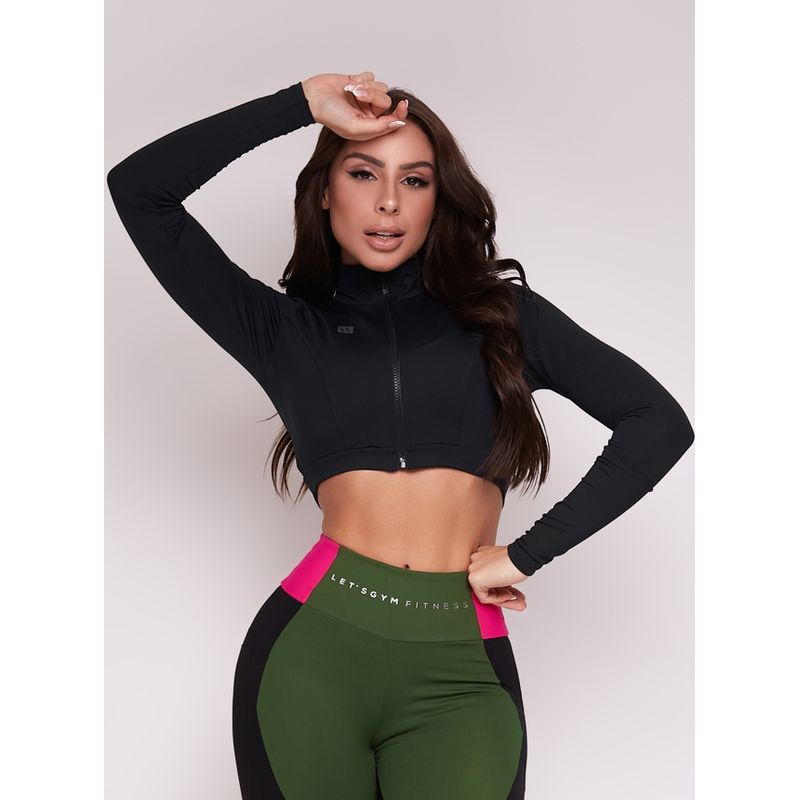 LETSGYM - CHAQUETA CROP ELEMENTARY LETSGYM