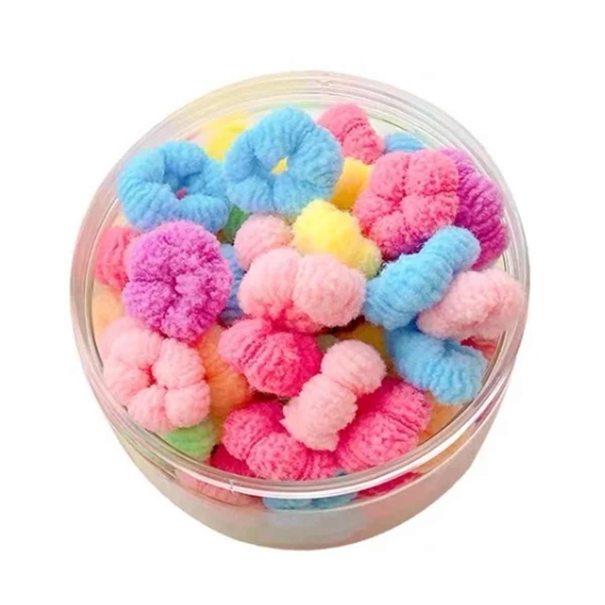 GENERICO - Pack 100 Colets Goma Elástica Cola Para Cabello Pelo