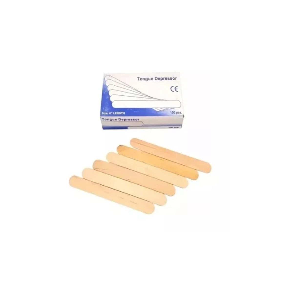 GENERICO - Paletas Para Depilación De Madera Desechables 200 Unidades