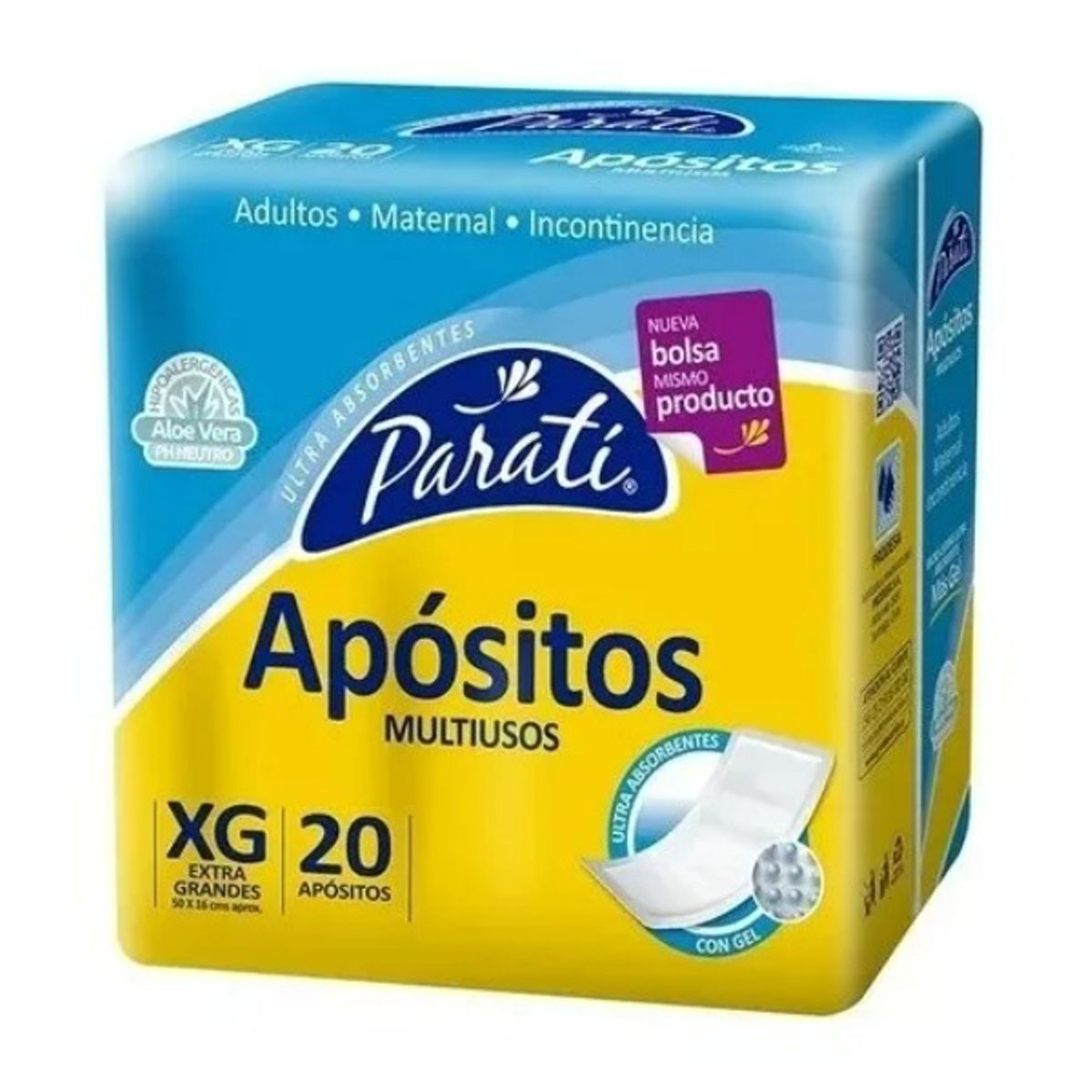 GENERICO - Apositos Para Ti Talla Xg, 6 Paquete 120 unidades