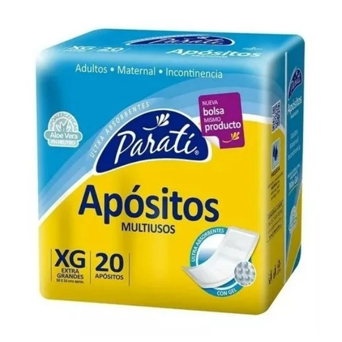 GENERICO - Apositos Para Ti Talla Xg, 6 Paquete 120 unidades