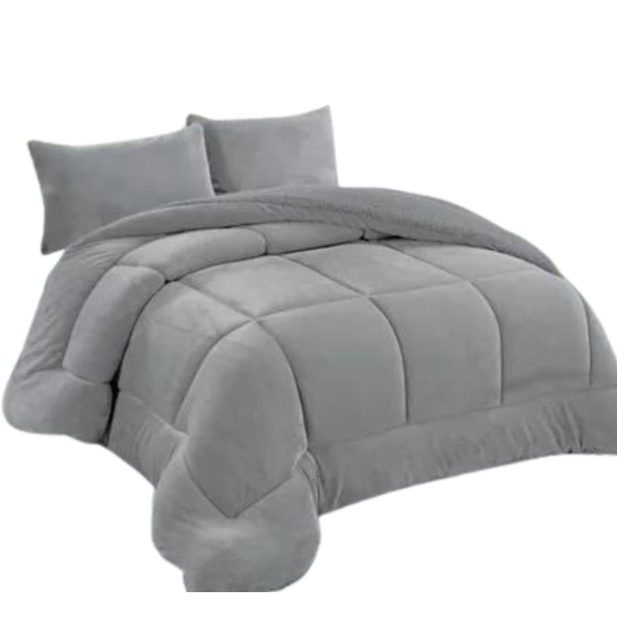 GENERICO - Cobertor Plumón Invierno Liso Cama 2 Plazas Cubre Cama Liso