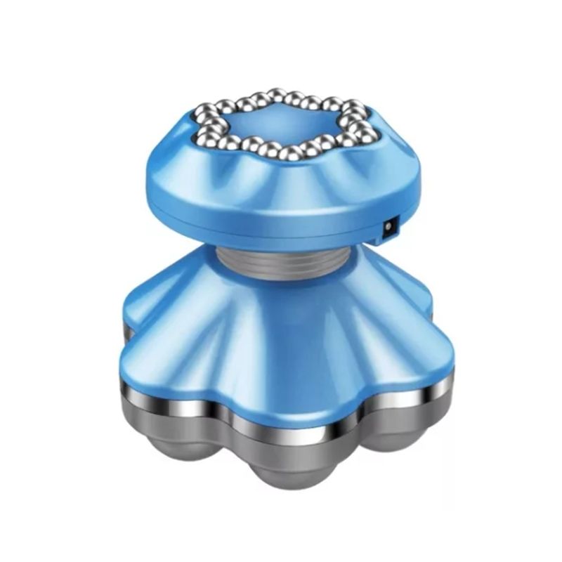 GENERICO - Mini Masajeador Cuello Cabeza Y A Pilas Y Usb Azul
