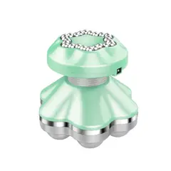 GENERICO - Mini Masajeador Cuello Cabeza Y A Pilas Y Usb Celeste