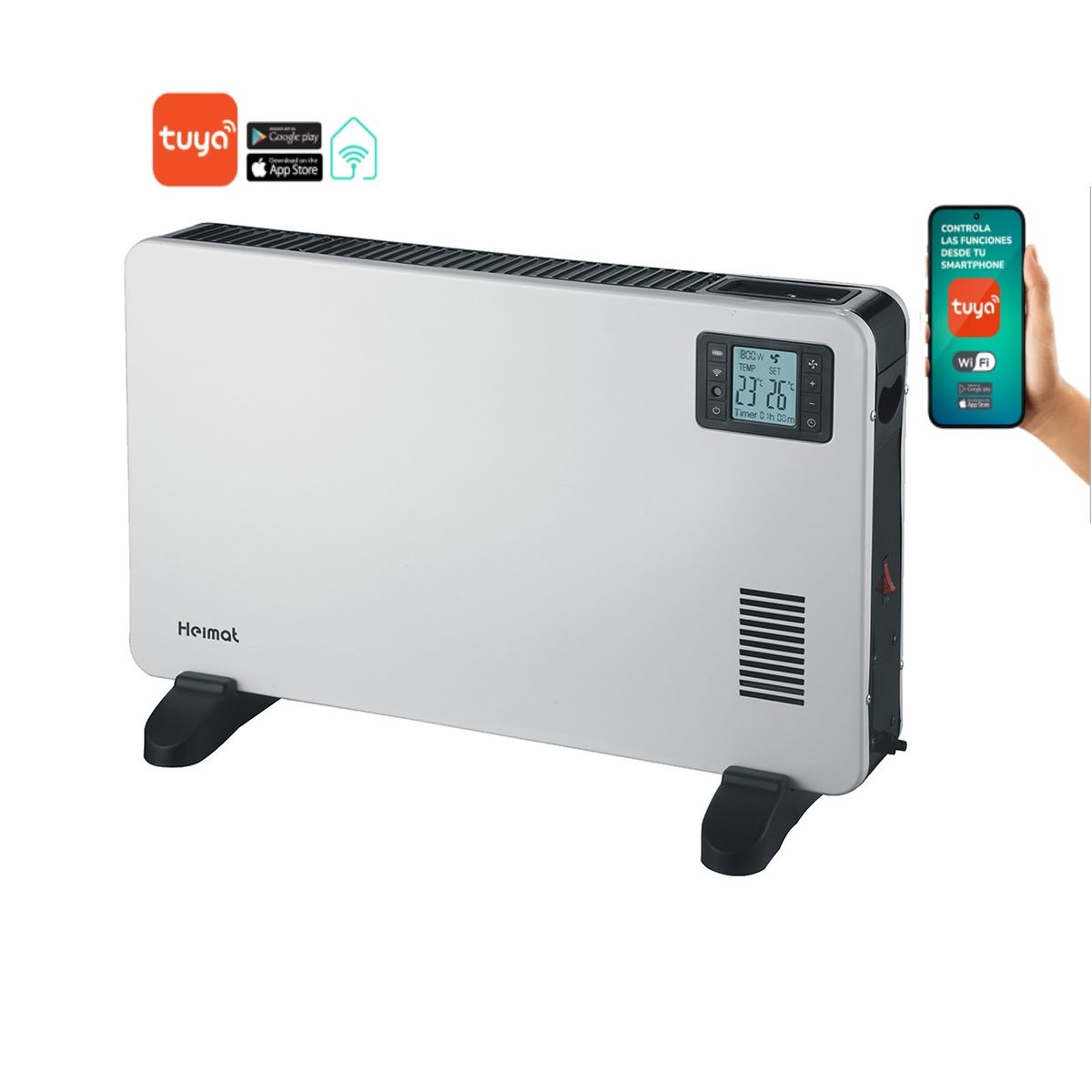 HEIMAT - Estufa Panel Convector Heimat HC-JR08R Con WIFI