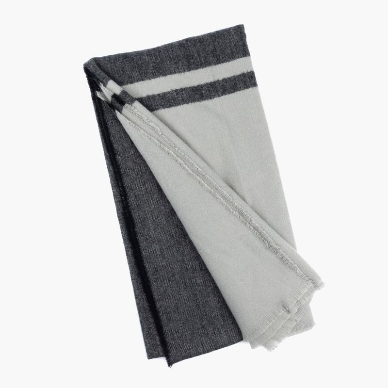 LOUNGE - Maxi Bufanda Mujer Bicolor Gris