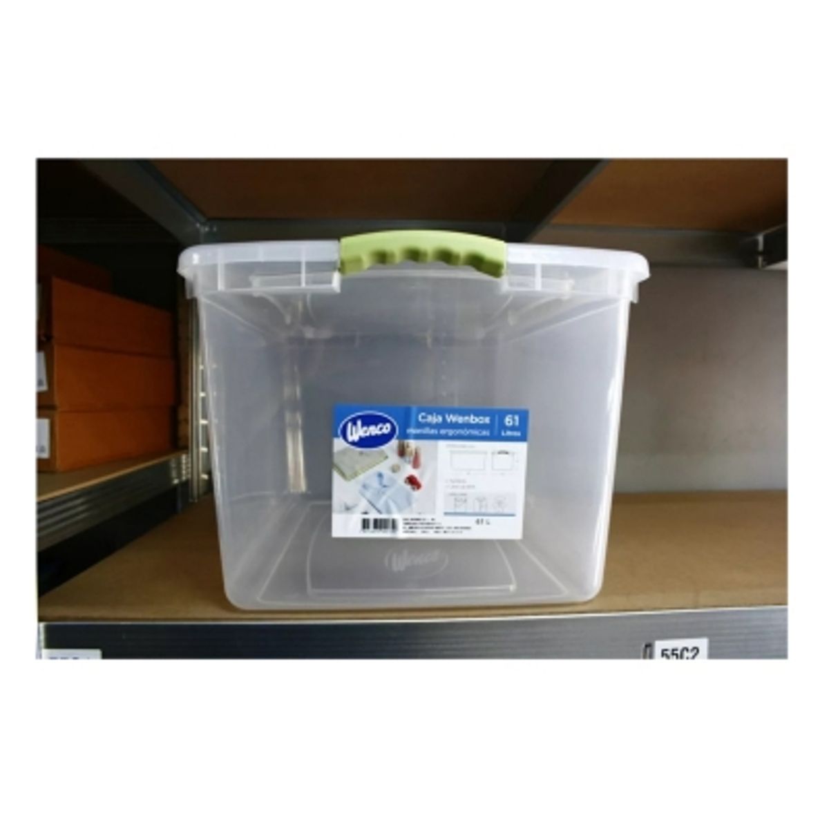 GENERICO - Caja Organizadora Multiuso 61 Litros Wenco 66x41x31 Cm